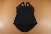 Speedo Womens Size 24 Black Super Proback One Piece Swimsuit NWT