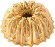 Nordic Ware USA Cut Crystal Cast Aluminium Bundt Pan, Gold, 25.5 x 25.5 x 9.5 cm