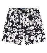 [Vilebrequin Kids] Vilebrequin Kids Printed swim trunks Y 14 black