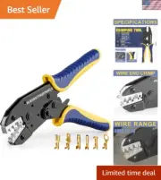 Ergonomic Wire Terminal Crimper Tool – Adjustable Force for Precise Crimping
