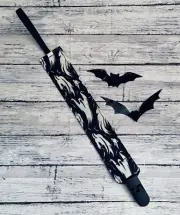 Gothic Haunt Ghosts Fright Monsters Baby Pacifier Clip