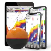 Wireless Fish Finder Depth Echo Sounder Dual Frequency Sonar Alarm Transducer