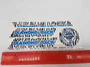 Genuine Old School Diamond Back BMX Bike Stickers Decals - blue zebra 5pc set