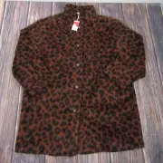 Marine Layer NEW NWT Womens XL Cheetah Stephanie Cocoon Coat Winter