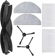 Accessory Kit for Tapo RV30 Max Plus/RV 20 Max Plus Robot Vacuum Replacement Parts, 1 Main Brushes 2 HEPA Filters 2 Mop Pads 2 Side Brushes（: Not for RV20 Mop Plus/RV20 Mop）