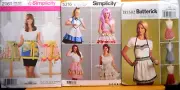 3 NEW Patterns-Simplicity 8316-2161-Butterick B5302 Aprons Sizes Sm Med Lg