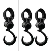 360 Degree Rotating Baby Strollers Hook Hanger Rack for Easy Bag Toy Carrying