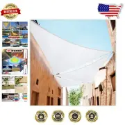 9' Triangle Sun Shade Sail with 95% UV Protection and Waterproof Fabric
