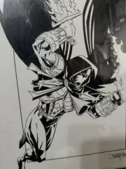 Original Art 11*17 Azrael KnightFall By Barry Kitson and McKenna