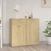 vidaXL Sideboard Sonoma Oak 80x36x75 cm Engineered Wood