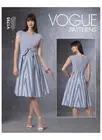 Vogue Sewing Pattern 1795 Misses 6-14 Easy Dresses Semi-Fitted with Waist Tie