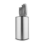 6 Piece Stainless Steel Knife Block Set