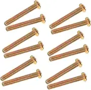 20pcs M8 Crib Assembly Screws Flat Head Chair Leg Screws Furniture Fixing Bolts Steel Hardware