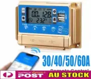 MPPT Bluetooth Solar Charge Controller Charger 12V 24V Lithium Battery 30/50/60A