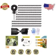 302 Pcs Electric Fence Insulator Kit with Socket Tools & Gloves for Livestock