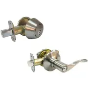 Bergamo Combination Lever Lockset, Satin Nickel MB6X2L1B KA2