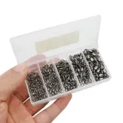 New 250pcs Fishing Rolling Barrel Swivel Connector with Box 2-10# Swivels Tackle