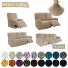 Velvet Fabric Recliner Chair Cover Elastic 1/2/3/4 Seat Couch Cover Living Room