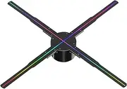 56CM 3D Hologram Projector Fan, WiFi Advertising Logo Light, LED Holographic 678 Lamp Beads Support Multiple Splicing Synchronization High Definition