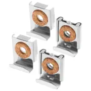 Mirror Clip Hardware Glass Shelf Support Clamp Corner Brace Brackets for Wood