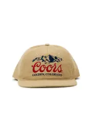 COORS Beer Men's Snapback Hat Corduroy