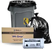 70L-78L Bin Liners - 19um - 250 Bags/Roll (Able/Grade 2)