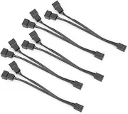 Splitter Cable, 1 to 2 Converter High Flexibilit 5PCS Fan Extension Power Cable for Computer