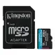 Kingston 金士頓 Micro 256G U3 V30 A2附轉卡(讀170M)記憶卡(SDCG3/256GB)