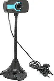 Web Cam Manual Focusing High Definition Quality CMOS Sensor 640x480DPI USB Webcam with Microphone Live Broadcast Office Computer Camera ABS Material