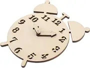 Abaodam Cute Boys and Girls Teaching Clock Educational Fraction Toy Handmade Wood Puzzle Clock Early Education Toy Smooth Finish