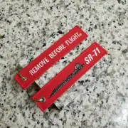 SR-71 Stealth Blackbird Habu Remove Before Flight ® Keychain, Tag, Streamer!