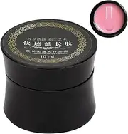 10ml Nail Extension Gel, Gel Resin Nail Extension Gel Fast Nail Extension Reinforced UV Gel Nail Art Equipment Extension Gel Nail Tools Suitable for Nail Technician Nail Salon(Pink)