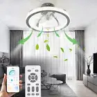 TCFUNDY RGB LED Ceiling Fan with Light App + Remote Control + Bluetooth Speaker