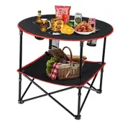 Camping Table Portable Folding Camping Side Table for Outdoor Picnic, Beach,