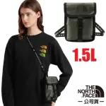 【THE NORTH FACE】插扣式可調節潮流背帶單肩包1.5L.斜背包.側背包.隨身包袋(7QU7-21L 綠 N)