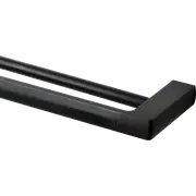 MIXX 600mm Matt Black Sandalwood Double Rail