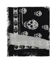 Alexander Mcqueen Slashed Skull Scarf
