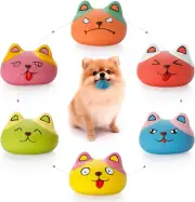 Squeaky Dog Toys Funny Animal Dog Balls for Puppy Mini Small Pet Dogs 6 Pcs/Set