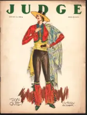 MAG: Judge 1/14/1928-Jefferson Machamer Good Girl Art cover -Platinum Age com...