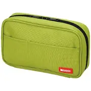 Lihit Lab Single Zip Multi Compartment Pencil Case Lime