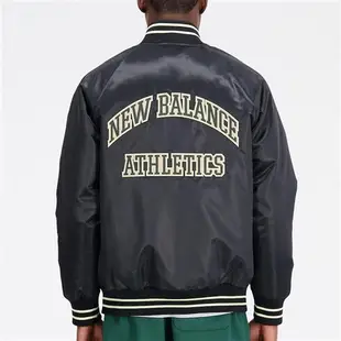 New Balance 男 黑色 休閒 復古 IU 飛行外套 棒球外套 外套 MJ33550BK