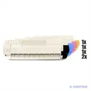 5x Eco Cartridge for OKI Color MC563DN MC573DN Multipack