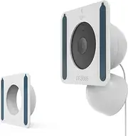 [Koroao] Adhesive Window Mount Bracket for Google Nest Cam Indoor(Wired)-2nd Gen Camera, No Screws Self-Adhesive Easy Installation Glass Window Mounting (1-Pack，White)