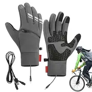 [Generic] Heated Gloves | USB Heated Work Gloves for Skiing - Cold Weather Touchscreen Gloves, Waterproof Heated Snowboard Gloves for Outdoor Cycling Driving