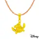Disney迪士尼系列金飾 黃金墜子-俏皮史迪奇款 送項鍊