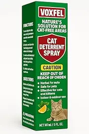 VOXFEL Cat Deterrent Spray, Natural Cat Repellent Spray, Anti-Scratch Deterrent for Furniture, Sofas, Rugs, Curtains, Plants, Indoor & Outdoor Repellent Cats Kittens, 6.76 FL Oz