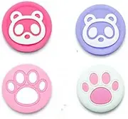 Animal Crossing Silicone Analog Thumb Grip Joystick Covers Caps Game Thumbstick Replacement for Nintend Switch Lite/NS Joy-con Controller (14)