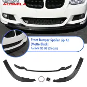 Front Bumper Spoiler Splitter Lip Kit For BMW E92 E93 2010-2013 Matte Black (for: BMW)
