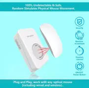 IDMOKALL 2022 RGB Mouse Jiggler Undetectable Mouse Mover Device RGB Jiggler