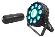 Chauvet DJ FX Par 9 DMX Multi-Effect LED, SMD RGB+UV Strobe Par Light+Speaker